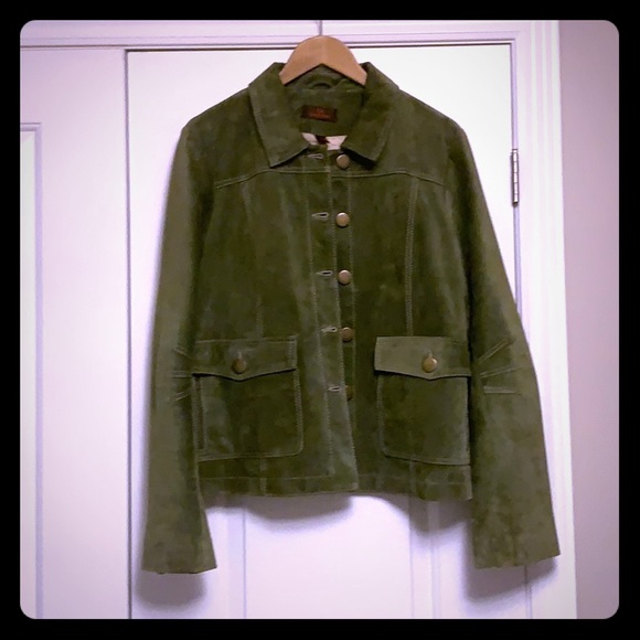 Green Danier Suede Coat